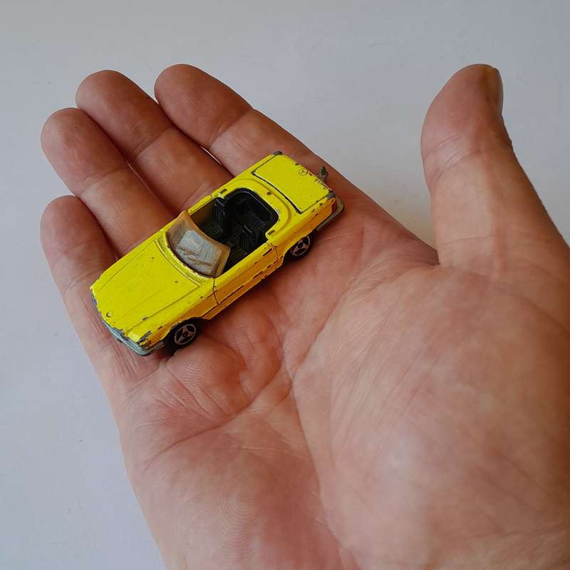 1970's Majorette Die-Cast Mercedes 350 SL. Scale 1/60.
