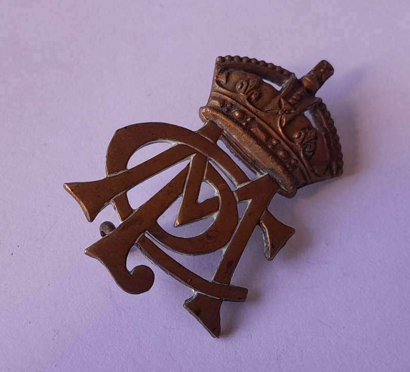 Cape Mounted Police Smasher Hat Badge.  1904 - 1913.  Lugs Intact.