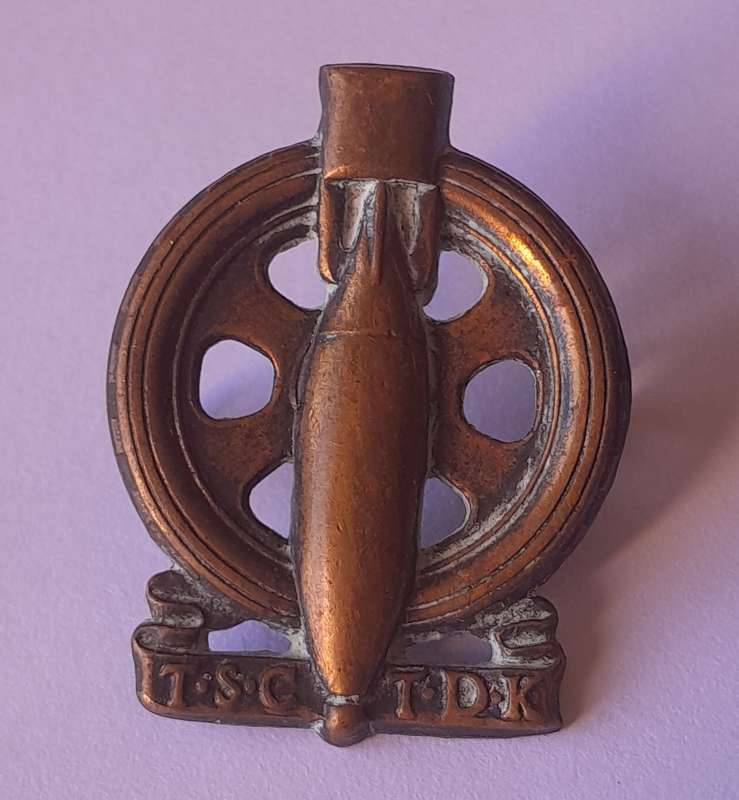 Early SA Army Technical Service Corps Badge.  Lugs Intact.