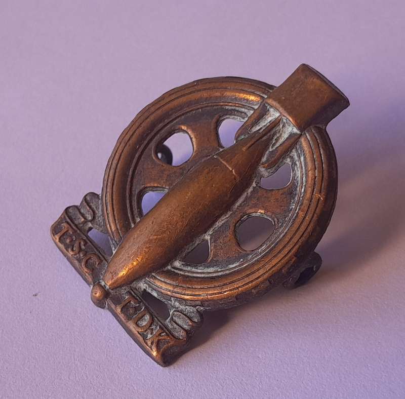 Early SA Army Technical Service Corps Badge.  Lugs Intact.