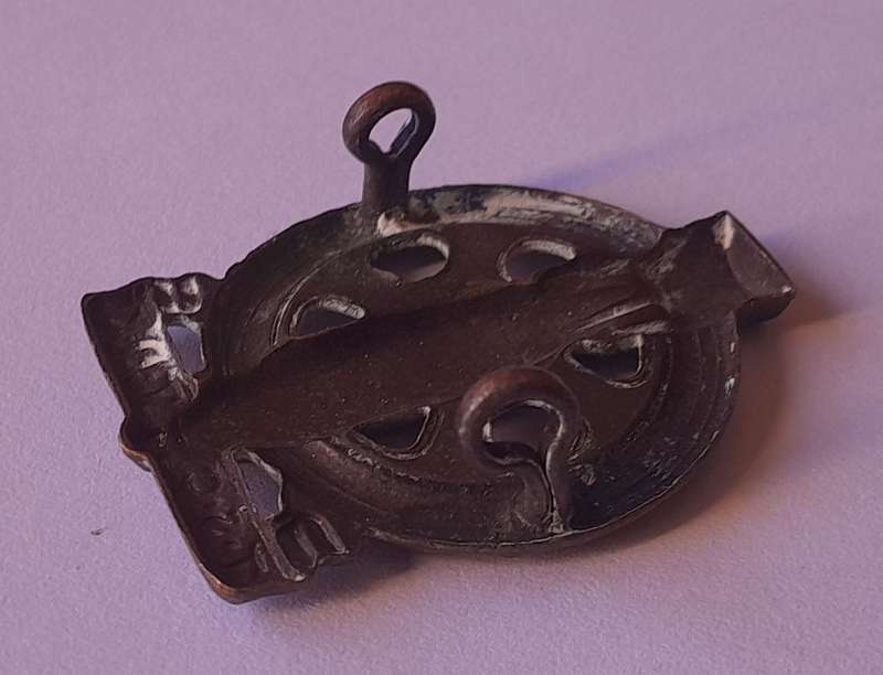 Early SA Army Technical Service Corps Badge.  Lugs Intact.