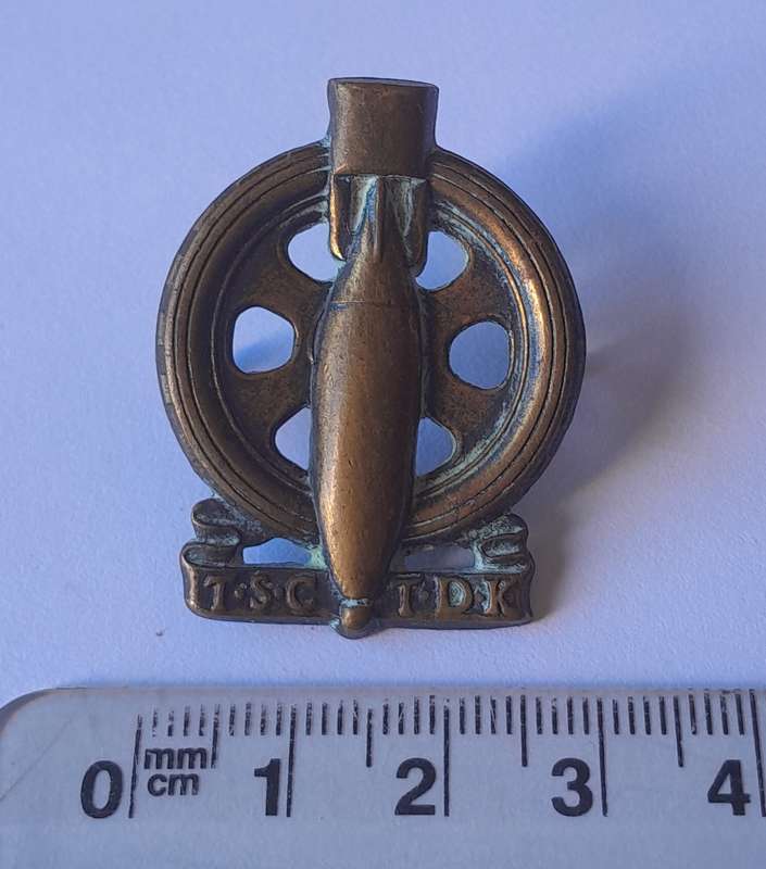 Early SA Army Technical Service Corps Badge.  Lugs Intact.