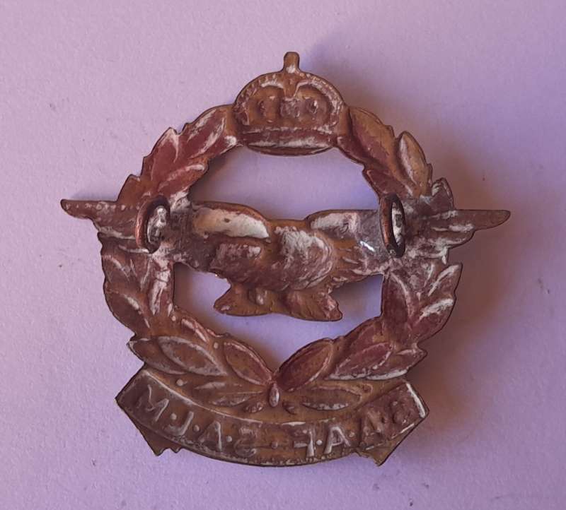 WW2 SA Air Force Cap Badge.  Lugs Intact.