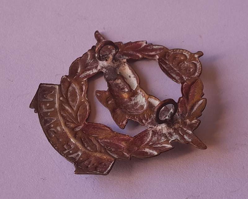 WW2 SA Air Force Cap Badge.  Lugs Intact.