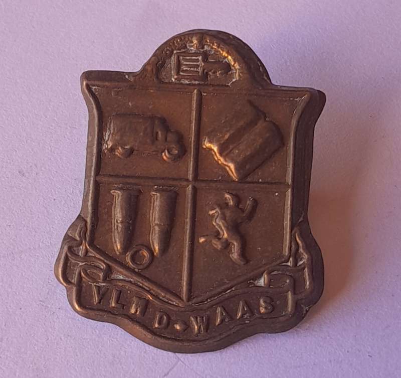 WW2 SA Woman's Auxiliary Service Badge.  Lugs Intact.
