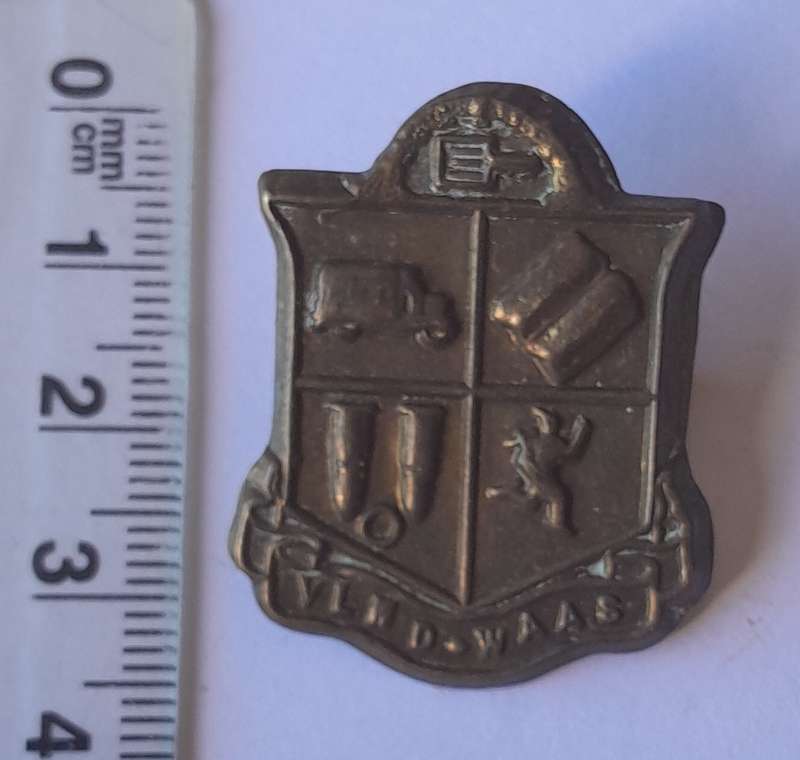 WW2 SA Woman's Auxiliary Service Badge.  Lugs Intact.