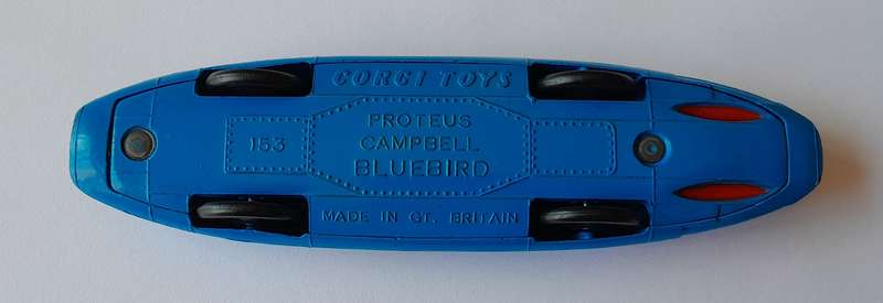 Vintage Corgi Toys Proteus Campbell Bluebird Die Cast Model. No. 153.