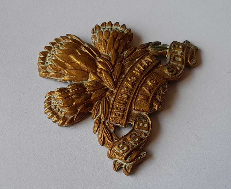 SA Army Special Service Battalion Cap Badge.  No Lugs.