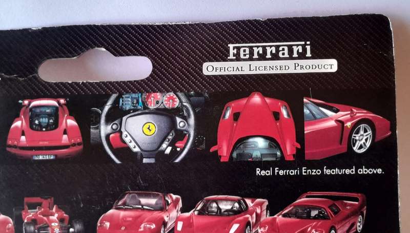 Hot Wheels Shell V-Power Ferrari Enzo. Scale 1/38 (12cm). Sealed In Original Packaging.