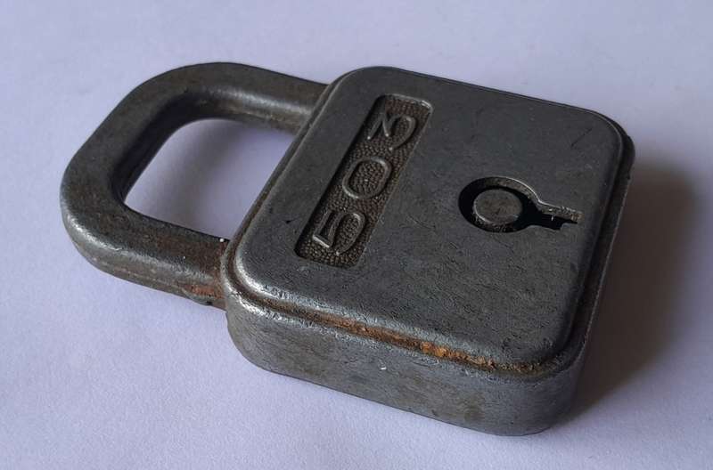 Vintage large 503 Padlock.  No Key.  7 x 5cm