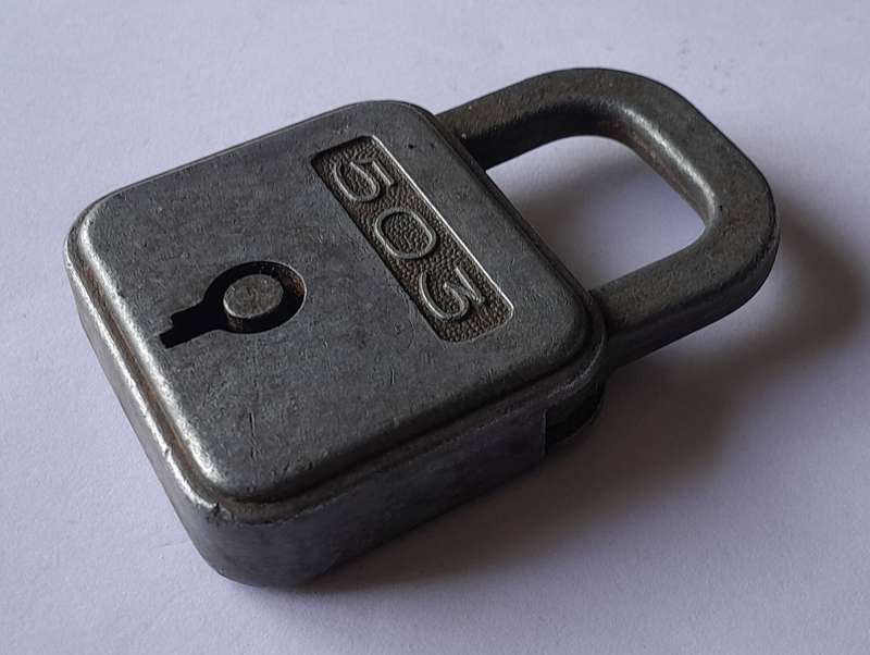 Vintage large 503 Padlock.  No Key.  7 x 5cm
