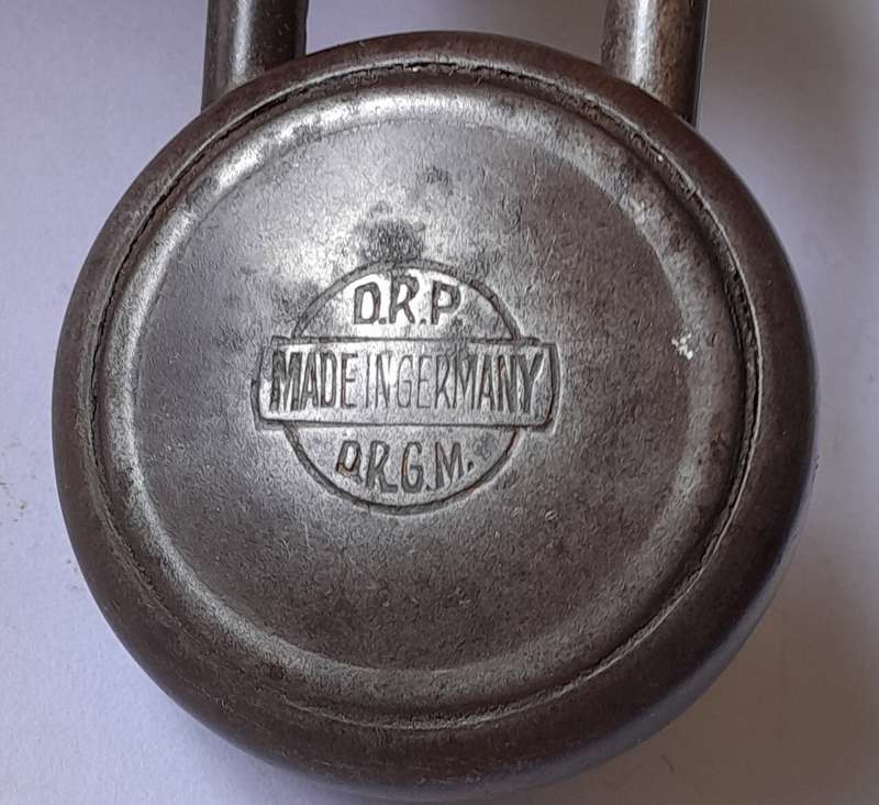 Rare Antique German SUL Padlock.  No Key.  8 x 5cm.