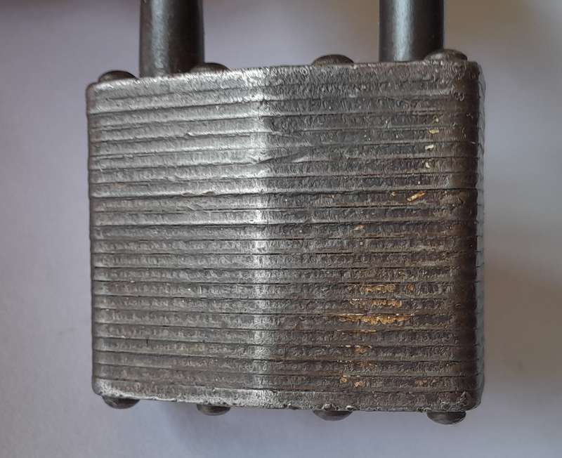 Vintage Master Lock Co. Milwaukee U.S.A Padlock.  No Key.  6.5 x 4cm.