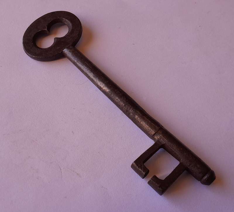 Large Antique Cast Iron Key.  10.5cm .