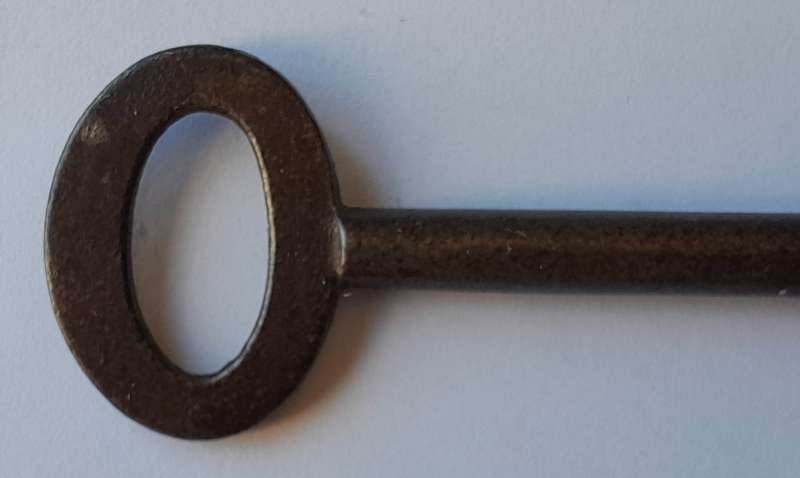 Large Antique Cast Iron Key.  10.6cm.