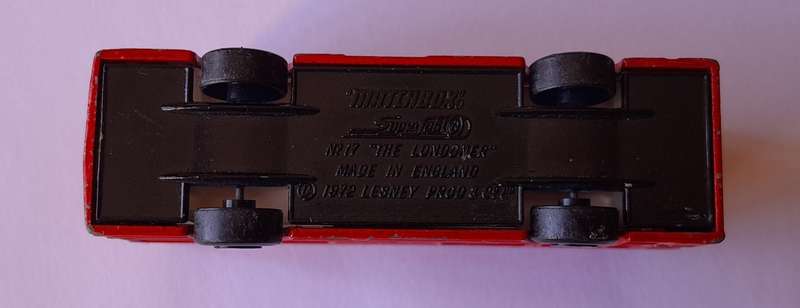 1970's Matchbox  Superfast Die Cast No.17 "The Londoner" Bus. 7.7cm.