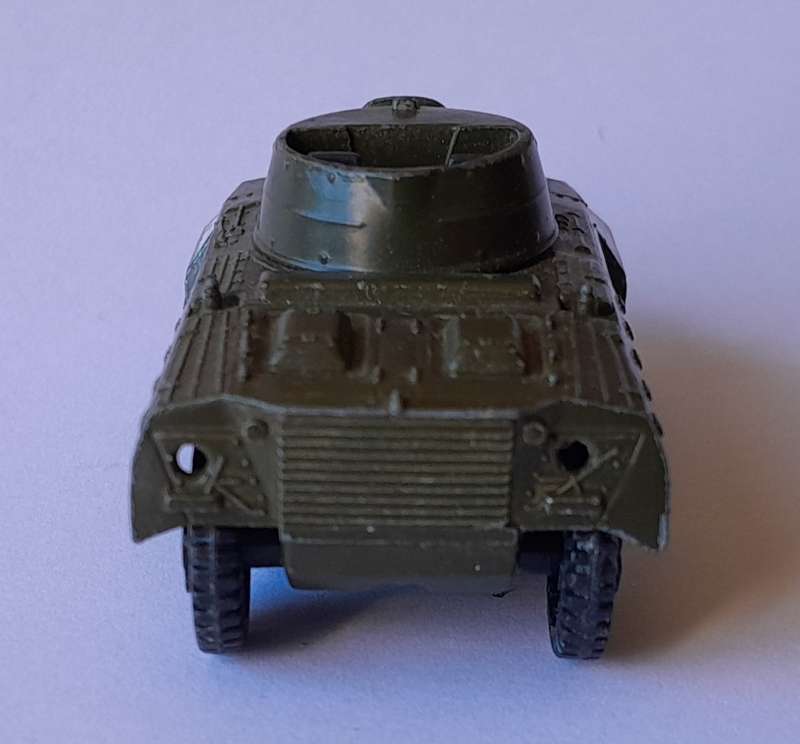 1970's Playart Die Cast US Army M8 Armoured Car. 6.5cm.