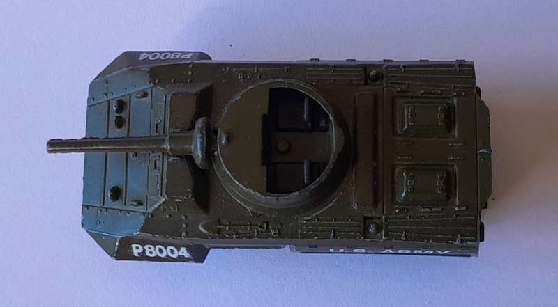 1970's Playart Die Cast US Army M8 Armoured Car. 6.5cm.