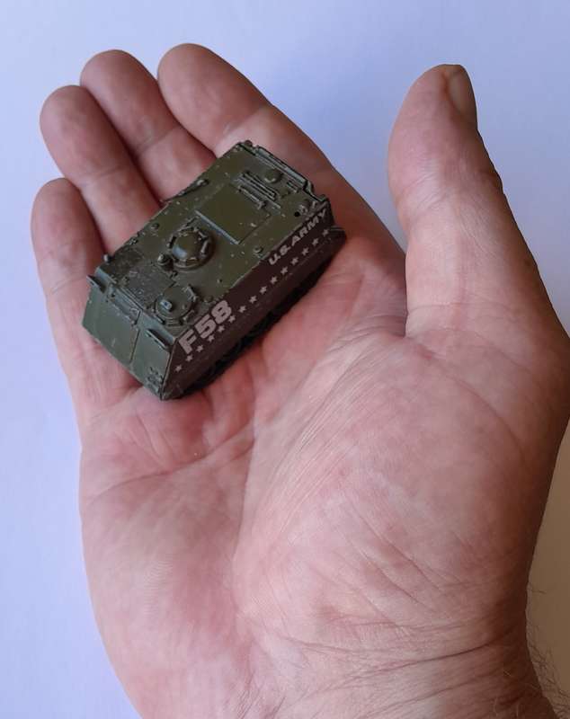 1970's Playart Die Cast US Army Armoured Personel Carrier. 6cm.