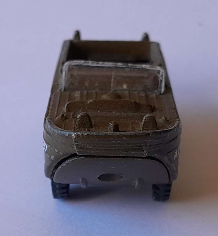 1970's Playart Die Cast US Army Amphibian Jeep. 7cm.