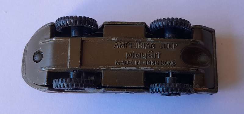1970's Playart Die Cast US Army Amphibian Jeep. 7cm.