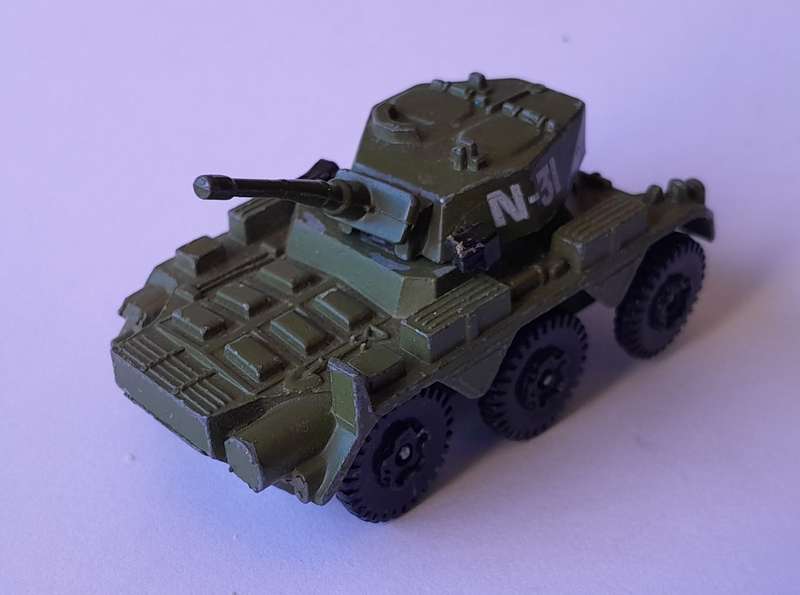 1970's Playart Die Cast Saladin MK II.  6cm.