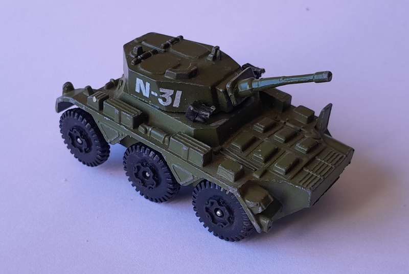 1970's Playart Die Cast Saladin MK II.  6cm.