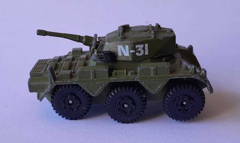1970's Playart Die Cast Saladin MK II.  6cm.