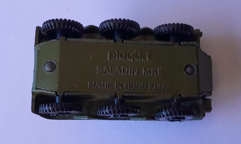 1970's Playart Die Cast Saladin MK II.  6cm.