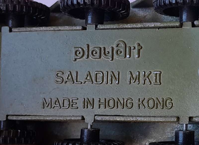 1970's Playart Die Cast Saladin MK II.  6cm.