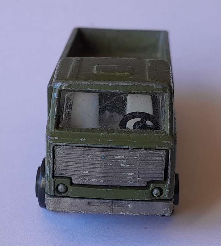 1970's Playart Die Cast Army Flatbed Truck. 7.2cm.