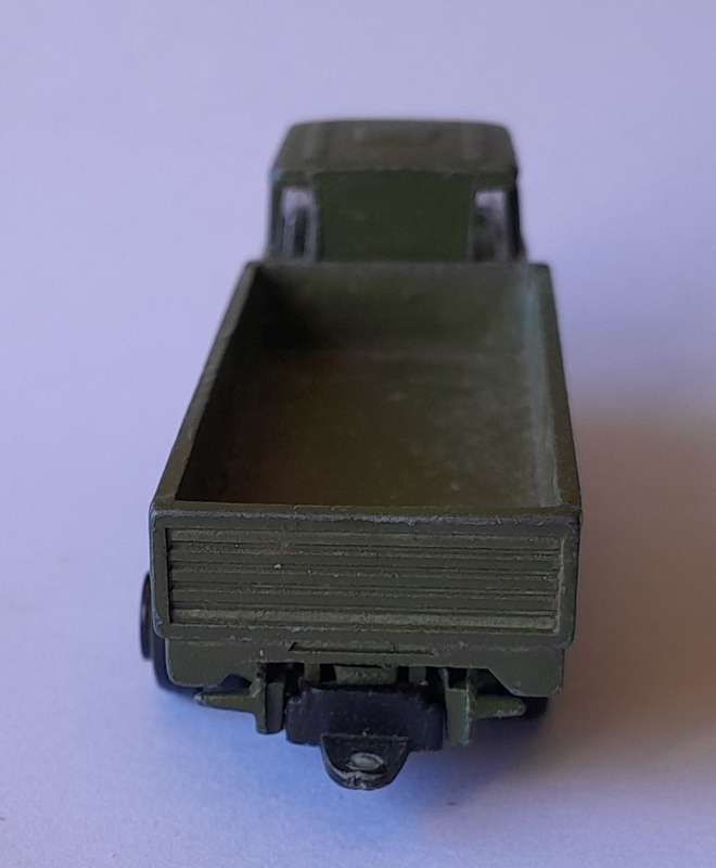 1970's Playart Die Cast Army Flatbed Truck. 7.2cm.
