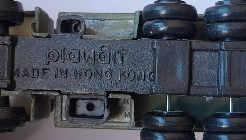 1970's Playart Die Cast Army Flatbed Truck. 7.2cm.