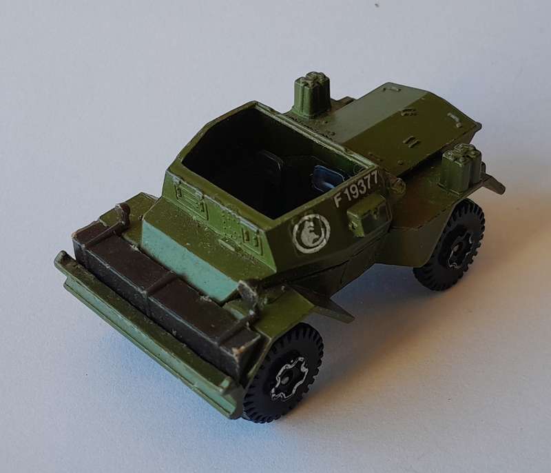 1970's Playart Die Cast Army Scout Car. 6cm.