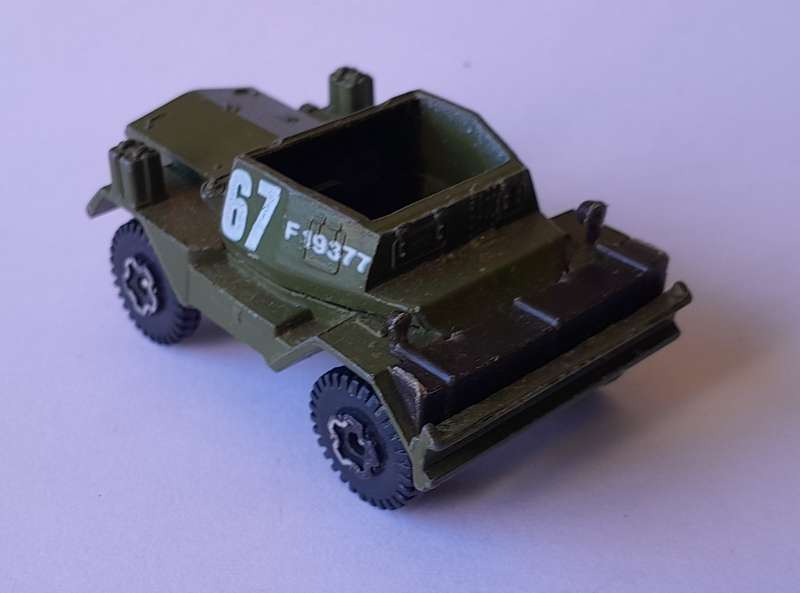 1970's Playart Die Cast Army Scout Car. 6cm.
