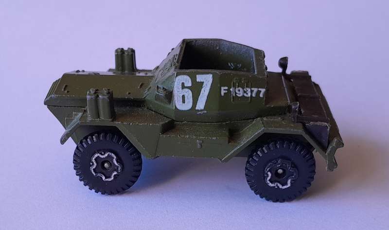 1970's Playart Die Cast Army Scout Car. 6cm.