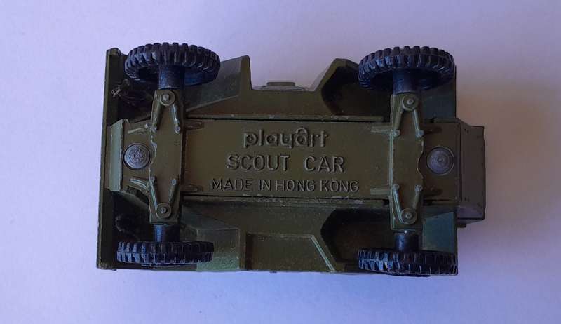 1970's Playart Die Cast Army Scout Car. 6cm.