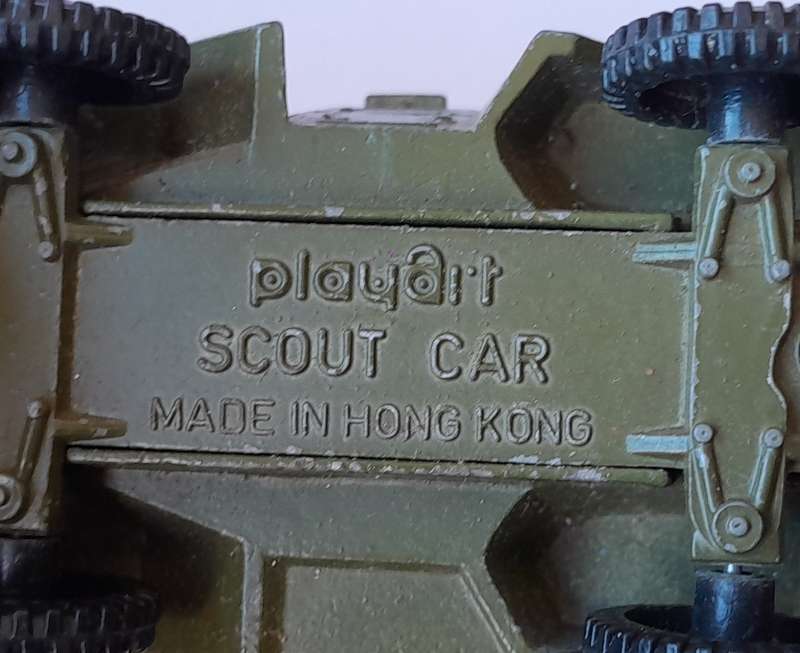 1970's Playart Die Cast Army Scout Car. 6cm.