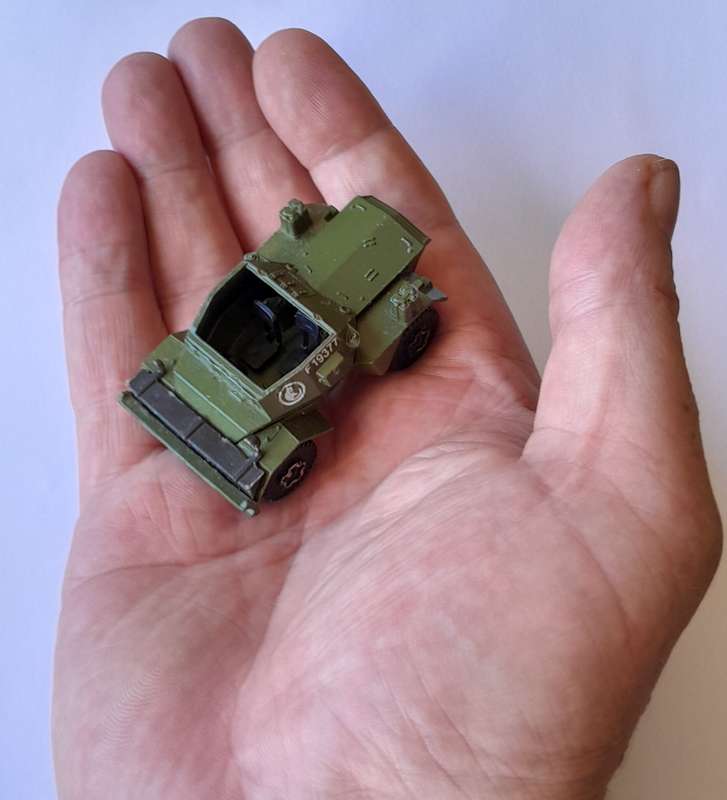 1970's Playart Die Cast Army Scout Car. 6cm.