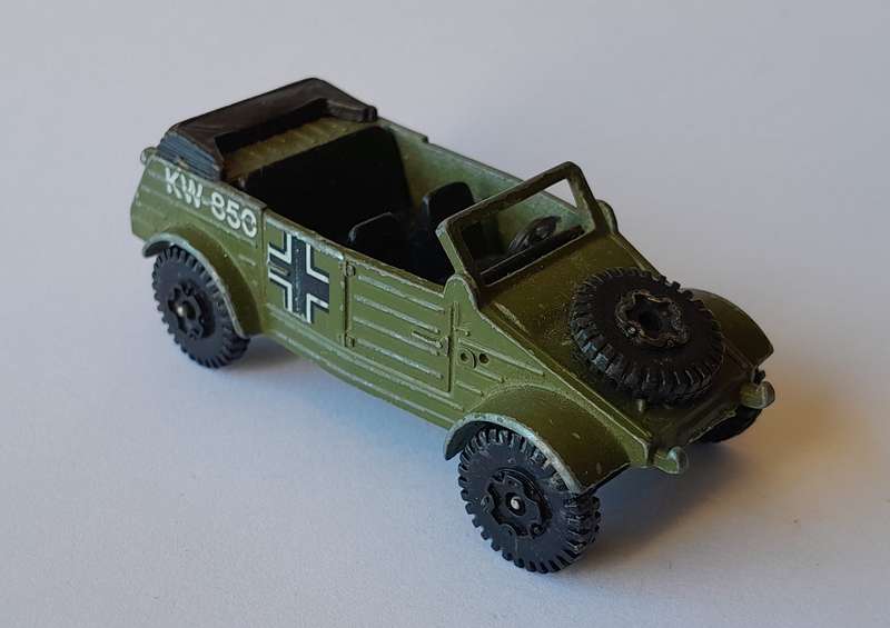 1970's Playart Die Cast WW2 German Kubelwagen. 7cm.