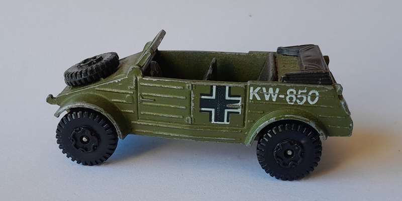 1970's Playart Die Cast WW2 German Kubelwagen. 7cm.