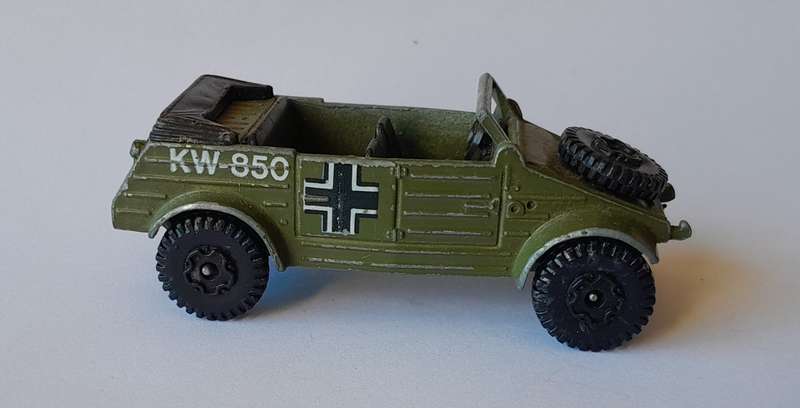 1970's Playart Die Cast WW2 German Kubelwagen. 7cm.