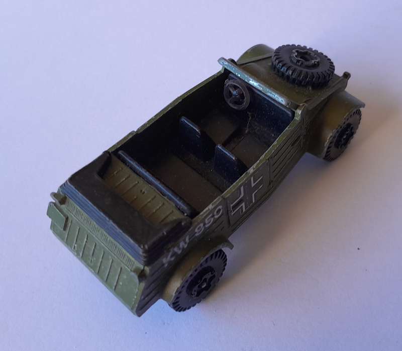 1970's Playart Die Cast WW2 German Kubelwagen. 7cm.