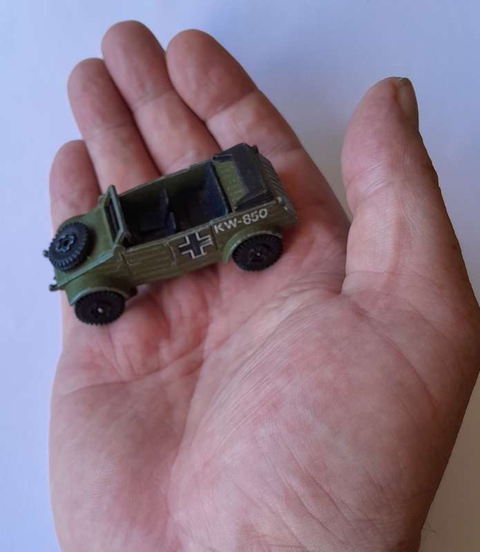 1970's Playart Die Cast WW2 German Kubelwagen. 7cm.