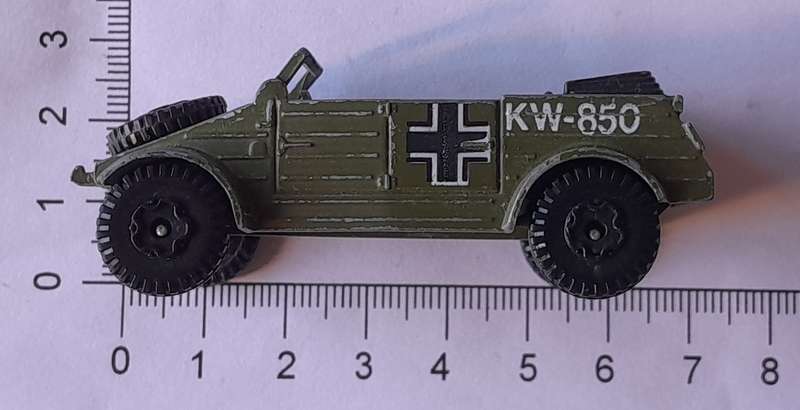 1970's Playart Die Cast WW2 German Kubelwagen. 7cm.