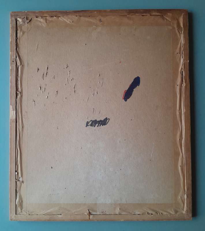 WW2 SA 6th Armoured Division Framed Map. Signed By Field Marshal Montgomery. 64 x 54cm.