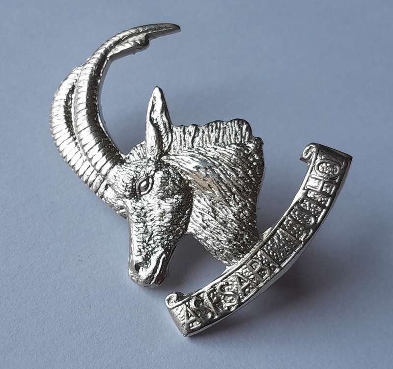 Rhodesian Armoured Car Regiment Cap Badge.  Lugs Intact.