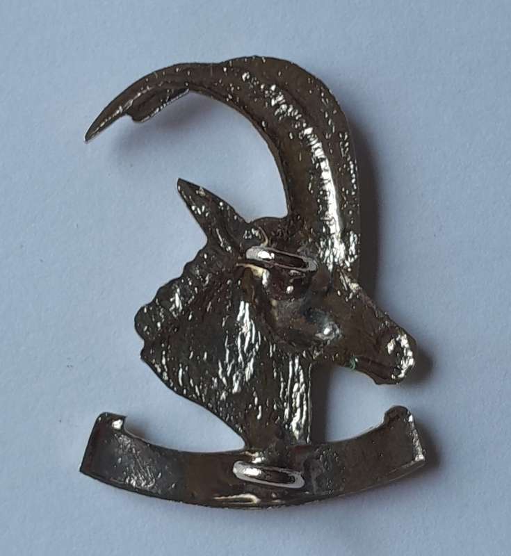Rhodesian Armoured Car Regiment Cap Badge.  Lugs Intact.