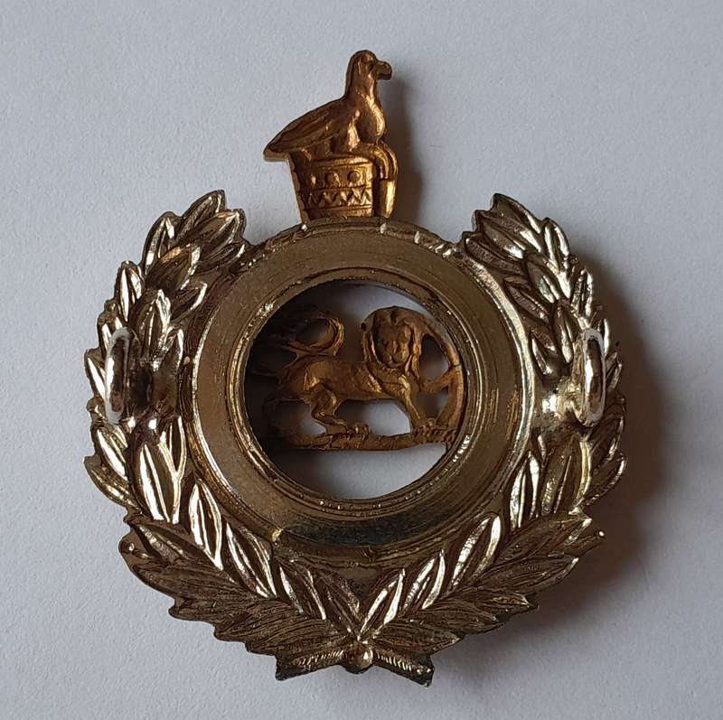 Rhodesian Corps of Engineers Cap Badge.  Lugs Intact.