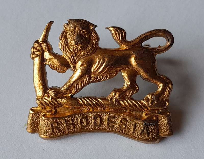 Rhodesian Army Badge.  Lugs Intact.